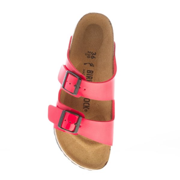 BIRKENSTOCK donna sandalo ciabatta Arizona BS in Birko-Flor vernice CHERRY - immagine 7