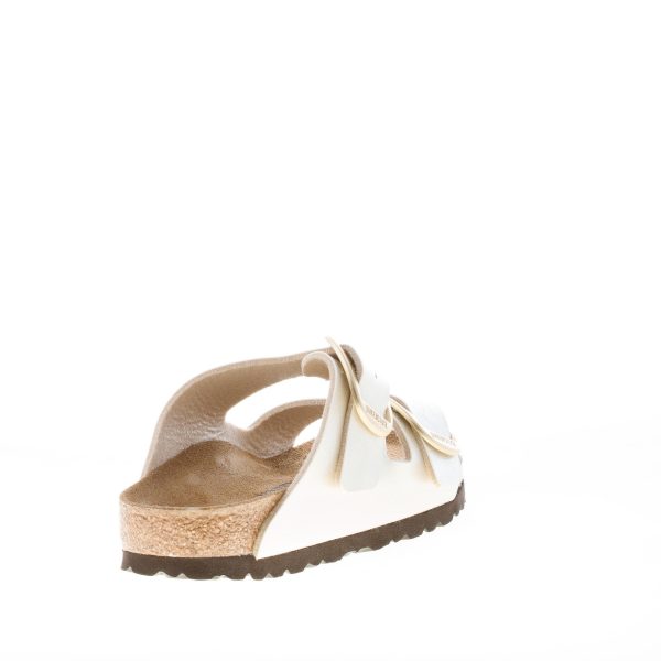 BIRKENSTOCK donna sandalo ciabatta Arizona Big Buckle in Birko-Flor PEARL WHITE - immagine 3
