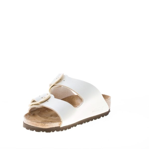 BIRKENSTOCK donna sandalo ciabatta Arizona Big Buckle in Birko-Flor PEARL WHITE - immagine 6