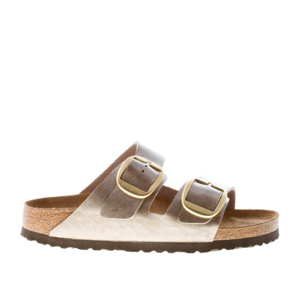 BIRKENSTOCK donna sandalo ciabatta Arizona Big Buckle in Birko-Flor GRACEFUL TAUPE