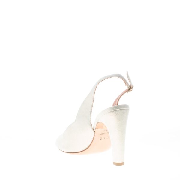 CHIE donna sandalo TEACHER in laminato BRONZO POLVERE. Tacco 11 cm - immagine 4