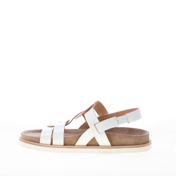 DEL CARLO donna sandalo Gems in vernice BIANCO con fussbet anatomico. Tacco 3 cm - immagine 5