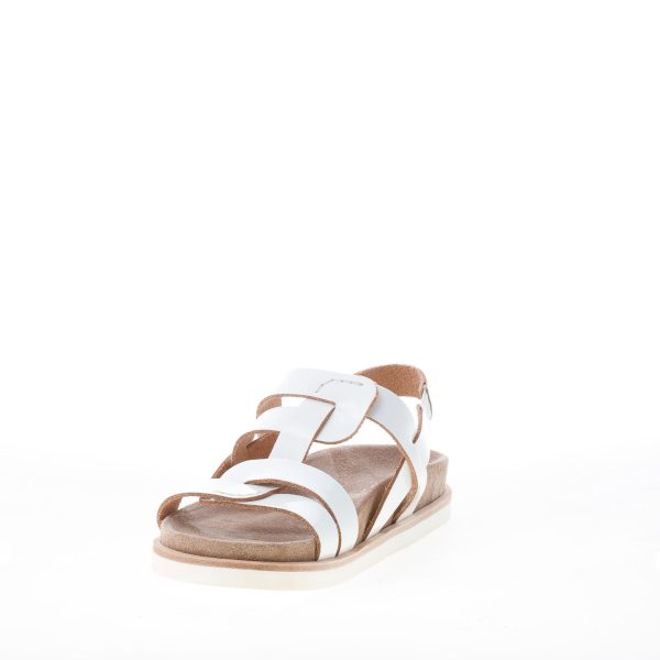 DEL CARLO donna sandalo Gems in vernice BIANCO con fussbet anatomico. Tacco 3 cm - immagine 6