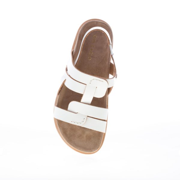 DEL CARLO donna sandalo Gems in vernice BIANCO con fussbet anatomico. Tacco 3 cm - immagine 7