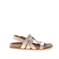 DEL CARLO donna sandalo Gems in vernice ROSA con fussbet anatomico. Tacco 2,5 cm