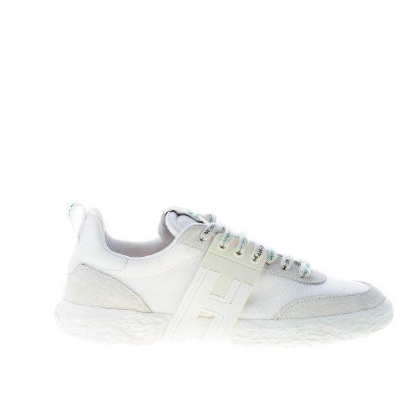 HOGAN donna 3R Recycle sneaker in camoscio e tessuto BIANCO