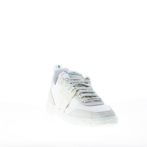 HOGAN donna 3R Recycle sneaker in camoscio e tessuto BIANCO - immagine 2