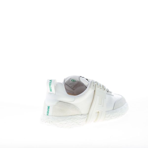 HOGAN donna 3R Recycle sneaker in camoscio e tessuto BIANCO - immagine 3