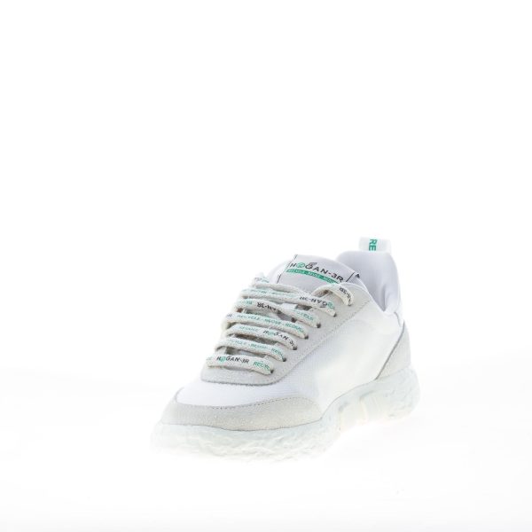 HOGAN donna 3R Recycle sneaker in camoscio e tessuto BIANCO - immagine 6