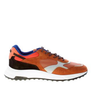 HOGAN uomo Hyperlight sneaker in camoscio e tessuto RUGGINE