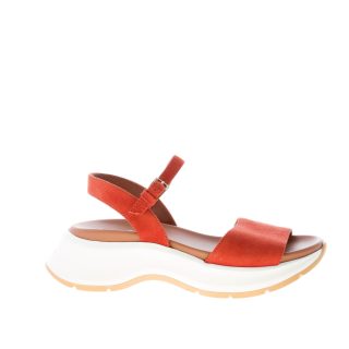 HOGAN donna H598 sandalo in camoscio BRUCIATO. Suola oversize 5 cm