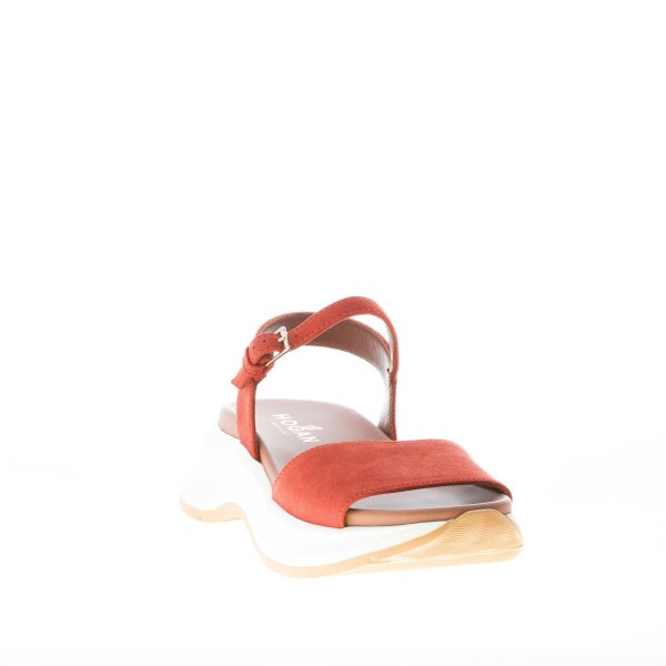 HOGAN donna H598 sandalo in camoscio BRUCIATO. Suola oversize 5 cm - immagine 2