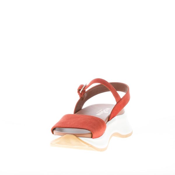 HOGAN donna H598 sandalo in camoscio BRUCIATO. Suola oversize 5 cm - immagine 6