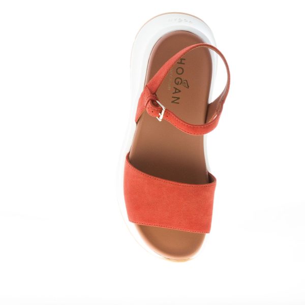 HOGAN donna H598 sandalo in camoscio BRUCIATO. Suola oversize 5 cm - immagine 7