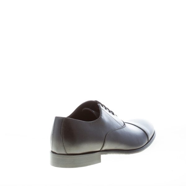 MIGLIORE uomo scarpa francesina in pelle NERO. Suola cuoio - immagine 3