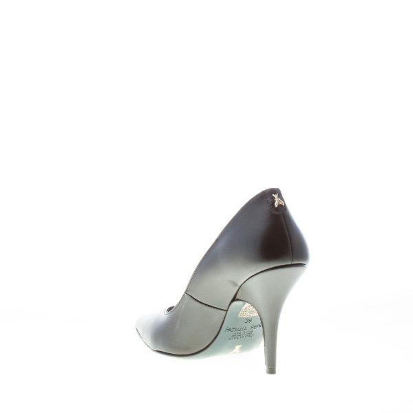 PATRIZIA PEPE donna decolletè a punta in pelle NERO. Tacco 9,5 cm - immagine 4