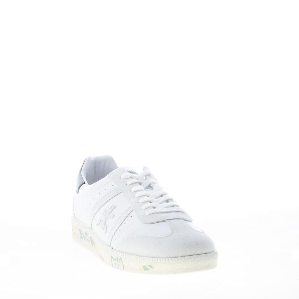 PREMIATA uomo sneaker BONNIE 5755 in pelle e camoscio BIANCO più nero - immagine 2