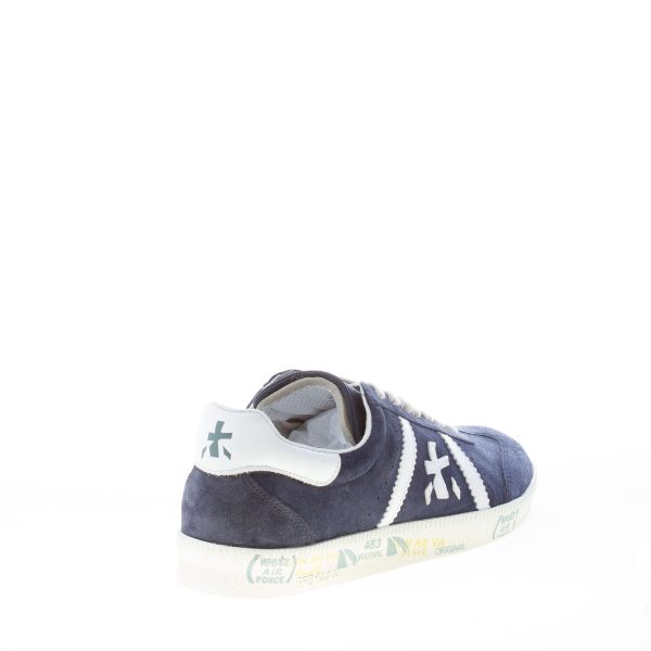 PREMIATA uomo sneaker Bonnie 5757 in camoscio BLU più bianco - immagine 3