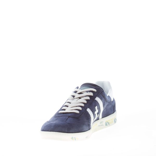 PREMIATA uomo sneaker Bonnie 5757 in camoscio BLU più bianco - immagine 6
