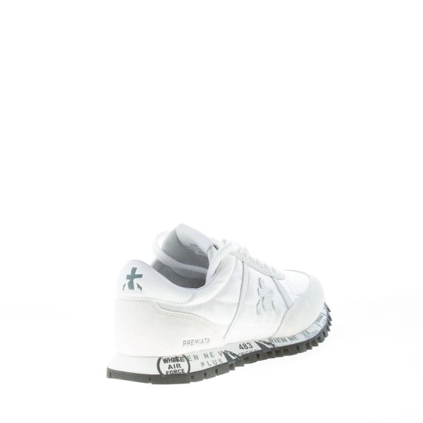 PREMIATA donna sneaker SEAN 5129 in camoscio e tessuto BIANCO - immagine 3