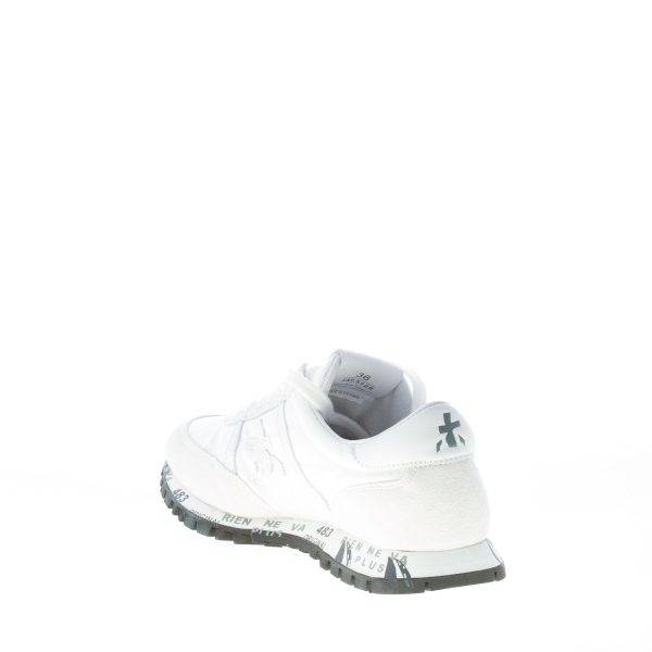 PREMIATA donna sneaker SEAN 5129 in camoscio e tessuto BIANCO - immagine 4
