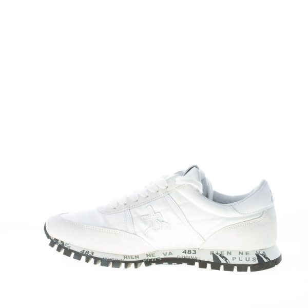 PREMIATA donna sneaker SEAN 5129 in camoscio e tessuto BIANCO - immagine 5