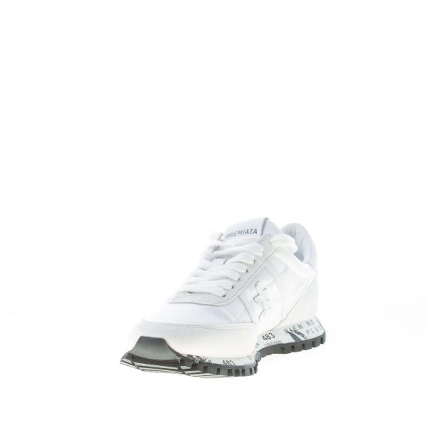 PREMIATA donna sneaker SEAN 5129 in camoscio e tessuto BIANCO - immagine 6