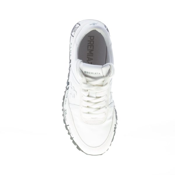 PREMIATA donna sneaker SEAN 5129 in camoscio e tessuto BIANCO - immagine 7