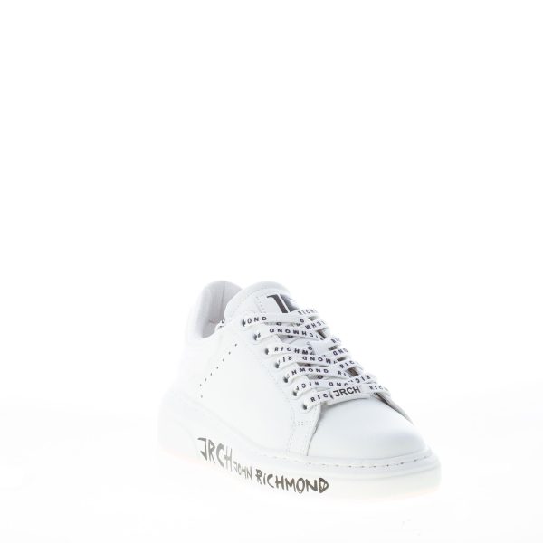 JOHN RICHMOND donna sneaker running in pelle BIANCO con logo lettering - immagine 2