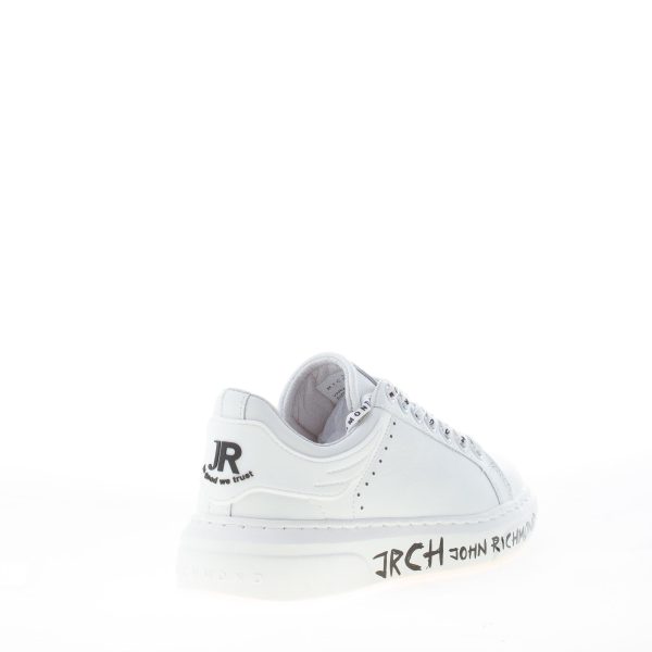 JOHN RICHMOND donna sneaker running in pelle BIANCO con logo lettering - immagine 3