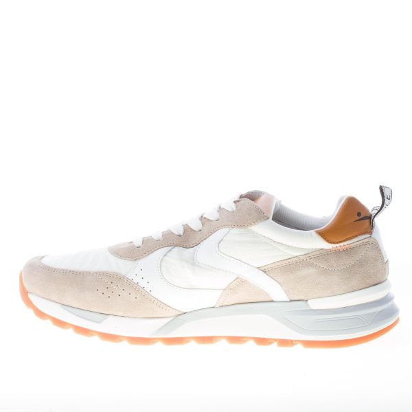 VOILE BLANCHE uomo sneaker Magg in tessuto e camoscio BEIGE e bianco - immagine 5