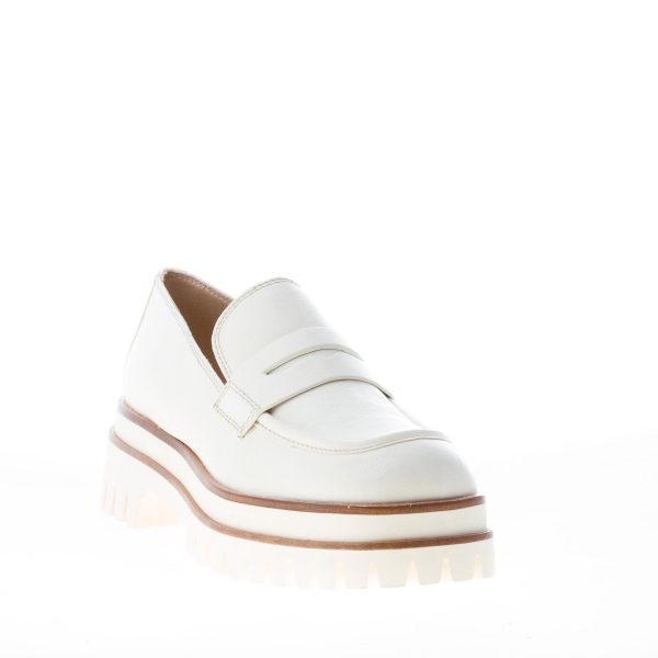 ELVIO ZANON donna mocassino Due Vea in pelle BEIGE CHIARO. Tacco 5 cm - immagine 2