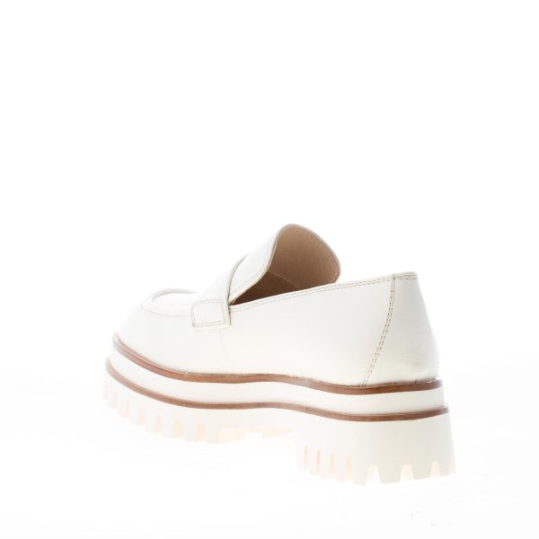 ELVIO ZANON donna mocassino Due Vea in pelle BEIGE CHIARO. Tacco 5 cm - immagine 4