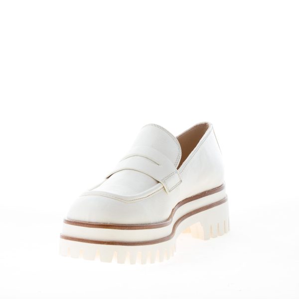 ELVIO ZANON donna mocassino Due Vea in pelle BEIGE CHIARO. Tacco 5 cm - immagine 6