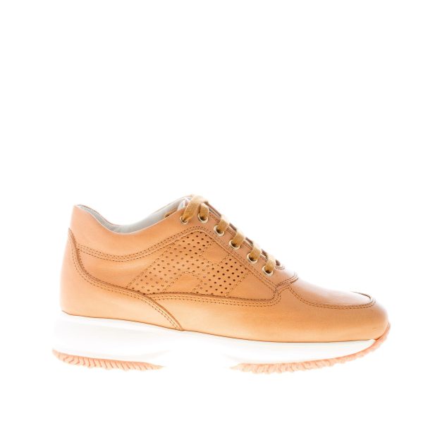 HOGAN donna Interactive sneaker in pelle CUOIO
