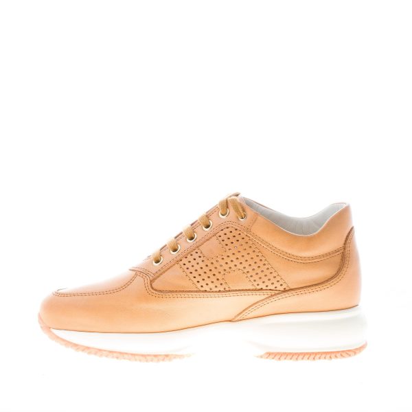 HOGAN donna Interactive sneaker in pelle CUOIO - immagine 5