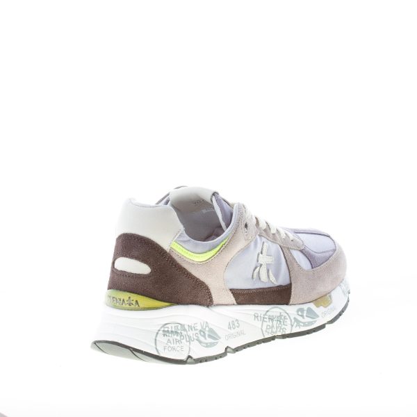 PREMIATA uomo sneaker Mase 6158 in camoscio GRIGIO e nylon carta da zucchero - immagine 3