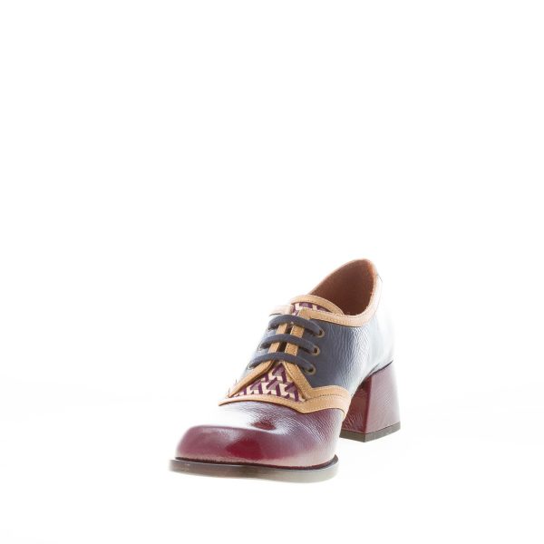 CHIE MIHARA donna scarpa derby Buwer in pelle lucida MULTICOLORE. Tacco 4,5 cm - immagine 6