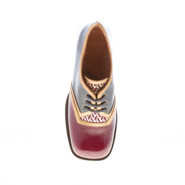 CHIE MIHARA donna scarpa derby Buwer in pelle lucida MULTICOLORE. Tacco 4,5 cm - immagine 7