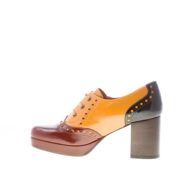 CHIE MIHARA donna scarpa francesina Okeru in vernice MULTICOLORE. Tacco 6,5 cm - immagine 5