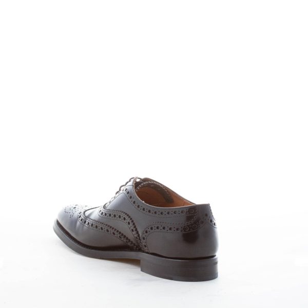 CHURCH'S donna Burwood WG scarpa oxford in pelle spazzolata NERO. Suola gomma - immagine 4