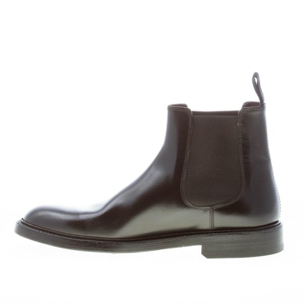 GREEN GEORGE uomo stivaletto Chelsea in pelle spazzolata NERO. Suola cuoio - immagine 5