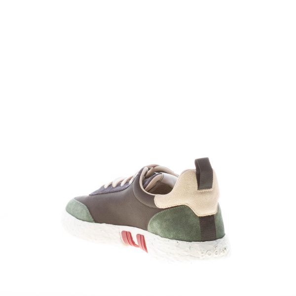 HOGAN uomo H590 3R Recycle sneaker in canvas NERO e camoscio multicolore - immagine 4