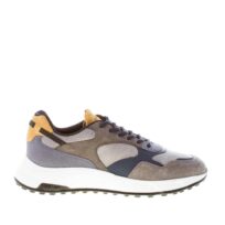 HOGAN uomo Hyperlight sneaker in camoscio e pelle GRIGIO più BLU