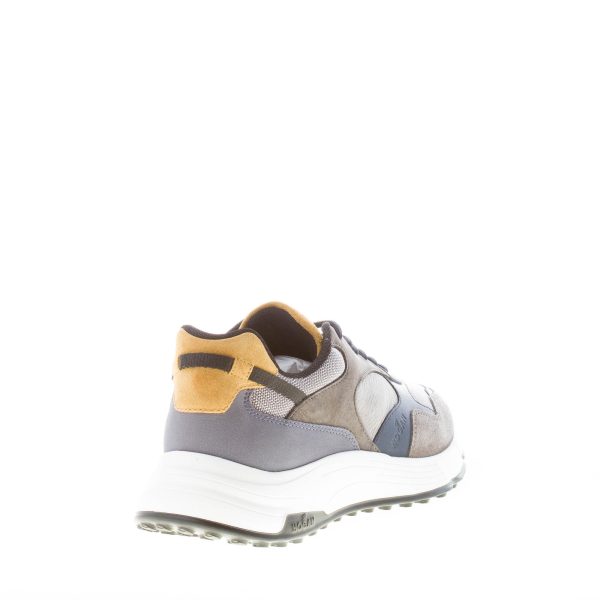 HOGAN uomo Hyperlight sneaker in camoscio e pelle GRIGIO più BLU - immagine 3