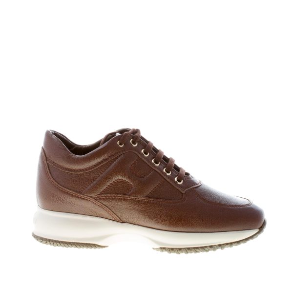 HOGAN donna Interactive sneaker in pelle martellata MARRONE - immagine 2