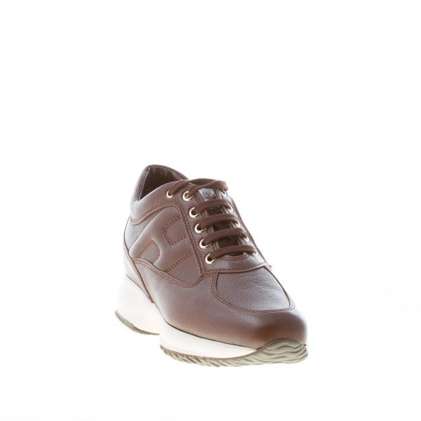 HOGAN donna Interactive sneaker in pelle martellata MARRONE - immagine 3