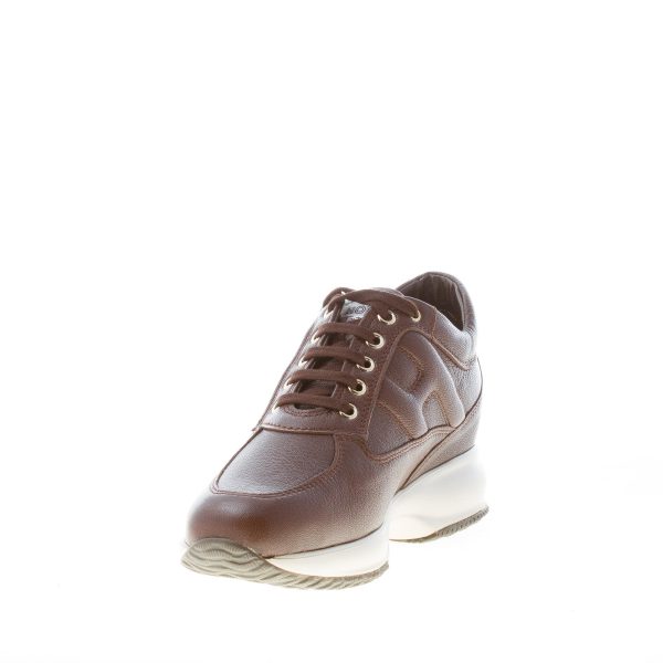 HOGAN donna Interactive sneaker in pelle martellata MARRONE - immagine 7