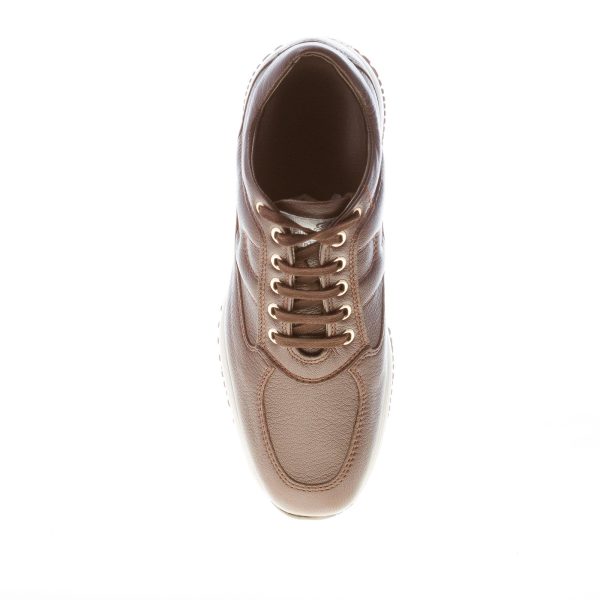 HOGAN donna Interactive sneaker in pelle martellata MARRONE - immagine 8