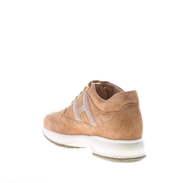 HOGAN donna Interactive sneaker in camoscio MARRONE TABACCO più grigio - immagine 4